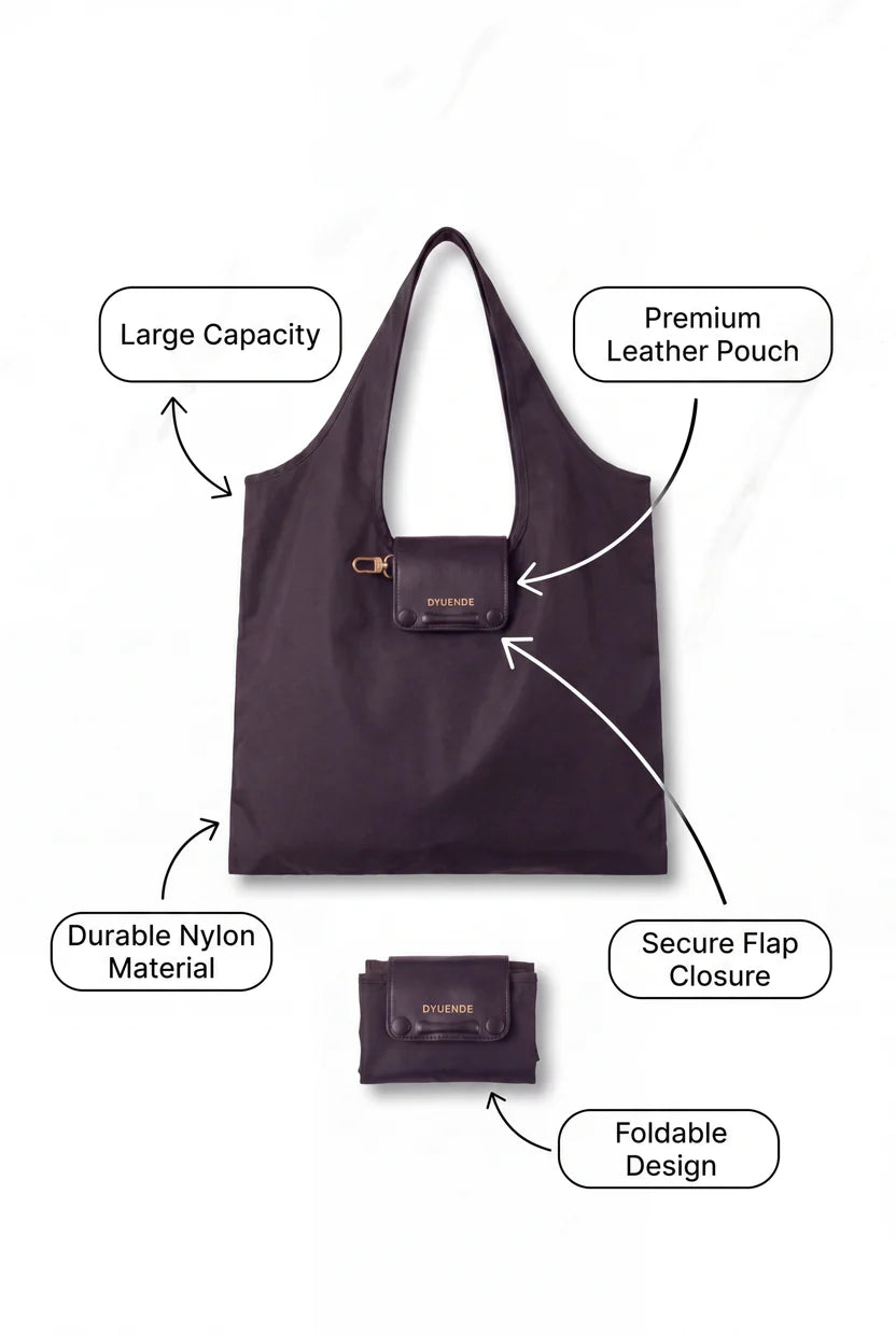 Rolly Foldable Bag Black